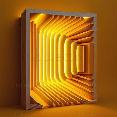 3D model Dan Flavin (STL)